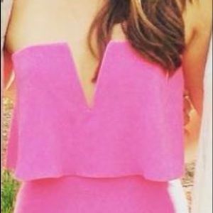 BCBG Strapless maxi prom dress